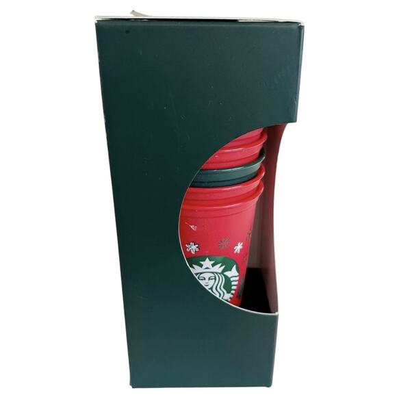 New Starbucks Coffee Christmas Holiday 2022 6 Pack Color Changing Hot Cold Cups - Picture 2 of 11
